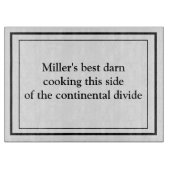 Eenvoudig minimalistisch ontwerp snijplank (Voorkant)