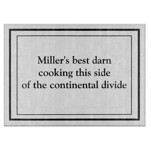 Eenvoudig minimalistisch ontwerp snijplank (Voorkant)