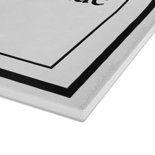 Eenvoudig minimalistisch ontwerp snijplank (Hoek)