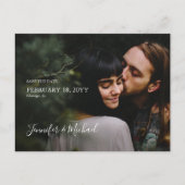 Eenvoudig minimalistisch ontwerp Sparen het Briefk Uitnodiging Briefkaart (Voorkant)