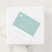 Eenvoudig minimalistisch paardenpaashuwelijk bedankjes labels (In situ)