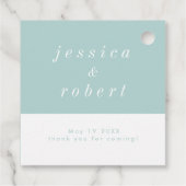 Eenvoudig minimalistisch paardenpaashuwelijk bedankjes labels (Achterkant)