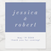 Eenvoudig minimalistisch paardenpaashuwelijk wijn etiket (Enkel label)