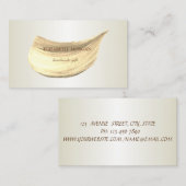 Eenvoudig, minimalistisch, penseelstreek visitekaartje (Voorkant / Achterkant)