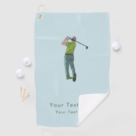 Eenvoudig Minimalistisch | Persoonlijk Cadeau Golfhanddoek (Insitu)
