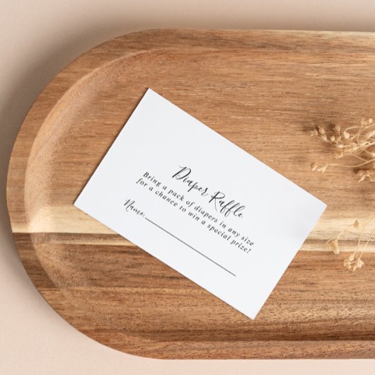 Eenvoudig minimalistisch pluisritme met luierritte informatiekaartje