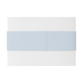 Eenvoudig Minimalistisch Poederblauw Monogram Uitnodigingen Wikkel (Achterkant Voorbeeld)