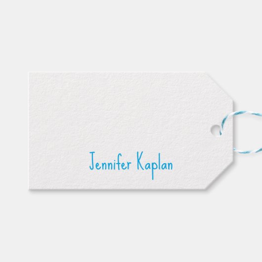 Eenvoudig Minimalistisch Professioneel Casual Hand Cadeaulabel (Voorkant (Horizontaal))