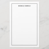 Eenvoudig Minimalistisch Professioneel Modern Briefpapier (Voorkant)