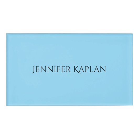 Eenvoudig Minimalistisch Professioneel Modern Naambadge (Voorkant)