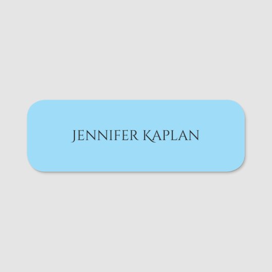 Eenvoudig Minimalistisch Professioneel Modern Naamplaatje (Voorkant)