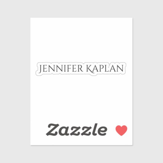 Eenvoudig Minimalistisch Professioneel Modern Sticker (Vel)