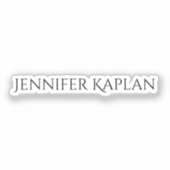 Eenvoudig Minimalistisch Professioneel Modern Sticker (Voorkant)