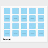 Eenvoudig Minimalistisch Professioneel Modern Vierkante Sticker (Vel)
