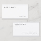 Eenvoudig minimalistisch, professioneel modern visitekaartje (Voorkant / Achterkant)