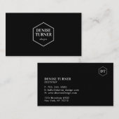 Eenvoudig minimalistisch professioneel Visitekaart Visitekaartje (Voorkant / Achterkant)