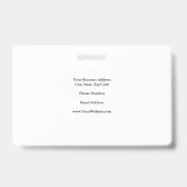 Eenvoudig Minimalistisch Professionele Advocaat Badge (Achterkant)