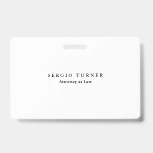 Eenvoudig Minimalistisch Professionele Advocaat Badge