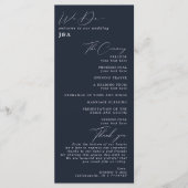 Eenvoudig minimalistisch programma voor donkere ma programmakaart (Voorkant)