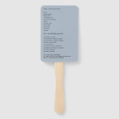 Eenvoudig minimalistisch programma voor smaakloze  handwaaier (Achterkant)