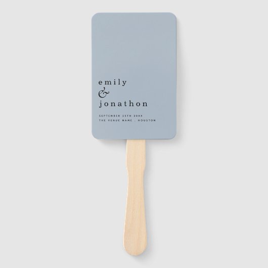 Eenvoudig minimalistisch programma voor smaakloze handwaaier (Voorkant)