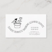 Eenvoudig minimalistisch reinigingsservice-Visitek Visitekaartje (Voorkant)