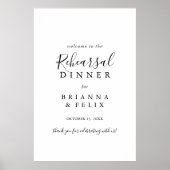 Eenvoudig minimalistisch repetitief welkomstteken  poster (Voorkant)