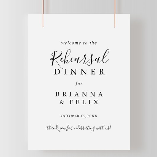 Eenvoudig minimalistisch repetitief welkomstteken  poster