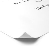 Eenvoudig minimalistisch repetitief welkomstteken  poster (Hoek)