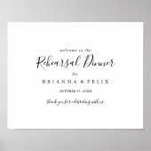 Eenvoudig minimalistisch repetitief welkomstteken  poster (Voorkant)