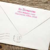 Eenvoudig minimalistisch retouradres klassieke sti  zelfinktende stempel