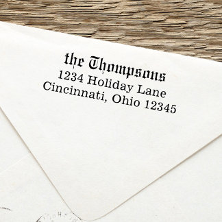 Eenvoudig minimalistisch retouradres klassieke sti zelfinktende stempel