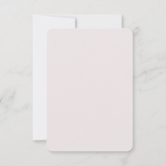Eenvoudig minimalistisch roze details van het Chin Kaart (Achterkant)