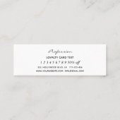 Eenvoudig minimalistisch roze hart Loyalty-kaart Klantenkaartje (Achterkant)