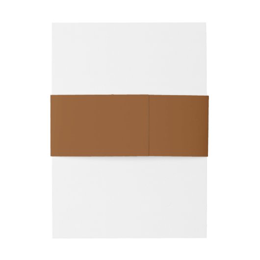 Eenvoudig minimalistisch rustiek kopermonogram uitnodigingen wikkel (Achterkant Voorbeeld)