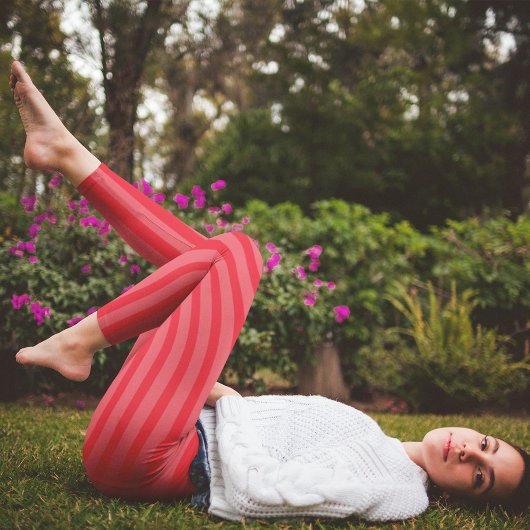 Eenvoudig minimalistisch Schattige grillig rood ge Leggings