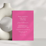 Eenvoudig Minimalistisch Schattige Hot Pink Baby s Kaart<br><div class="desc">Eenvoudige minimalistische klassieke chique Schattigee hot roze Baby shower uitnodiging</div>
