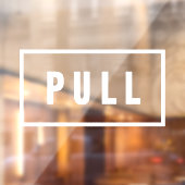 Eenvoudig minimalistisch schuifdeurbord raamsticker (Vel 2)