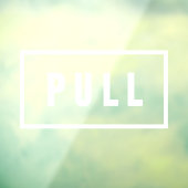 Eenvoudig minimalistisch schuifdeurbord raamsticker (Vel 3)