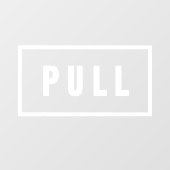 Eenvoudig minimalistisch schuifdeurbord raamsticker (Vel)