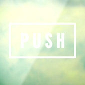 Eenvoudig minimalistisch schuifdeurteken raamsticker (Vel 3)