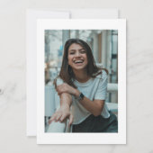 Eenvoudig minimalistisch script, 16-jarige foto I Kaart (Achterkant)