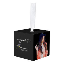 Eenvoudig minimalistisch script 3 foto-Afstuderen Decoratie