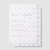 Eenvoudig minimalistisch script bruiloft vellum uitnodigingen (Offset (Uitnodiging))