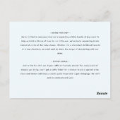 Eenvoudig minimalistisch script hart Baby shower Briefkaart (Achterkant)