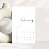 Eenvoudig minimalistisch script schrijven Maanden  Kalender