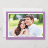 Eenvoudig minimalistisch script voor fotolavender  kaart (Achterkant)