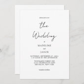 Eenvoudig minimalistisch script voor typografie br kaart (Voorkant / Achterkant)