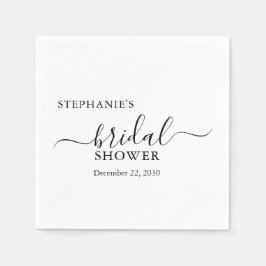 Eenvoudig Minimalistisch Script-Vrijgezellenfeest Servet