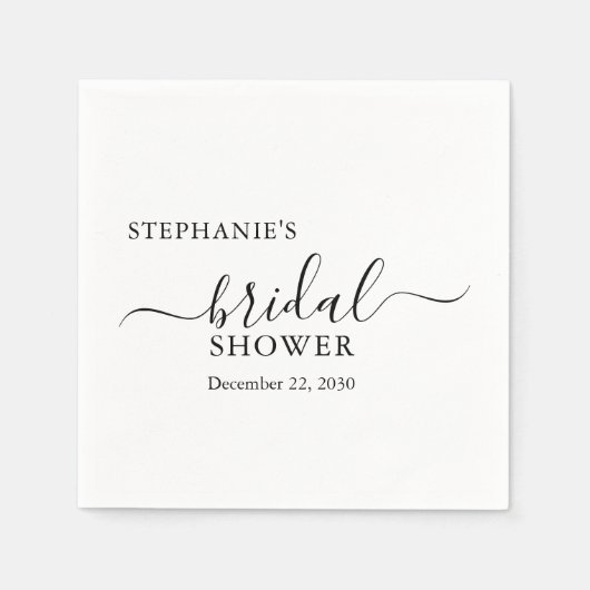 Eenvoudig Minimalistisch Script-Vrijgezellenfeest Servet (Voorkant)